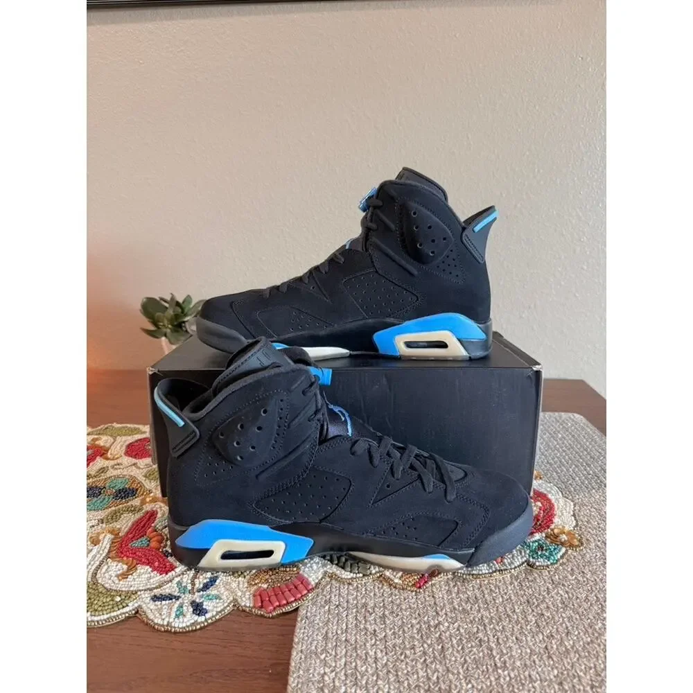 Jordan 6 Retro UNC University Blue Black Melo Pistons Sport Diffused 384664 006